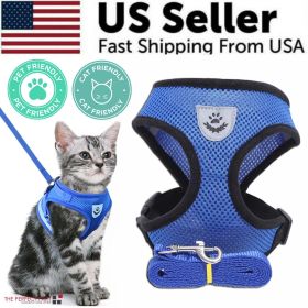 Reflective Adjustable Dog Harness (Color / Size: Blue / M)