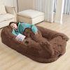 Oversized Faux Fur Cuddle Bed for You and Your Pup