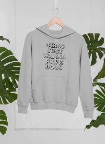 Girls Just Wanna Have Dogs Hoodie (Size / Color: Xx-Large / Athletic Heather)