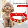 Leather Collar with Bell Charm