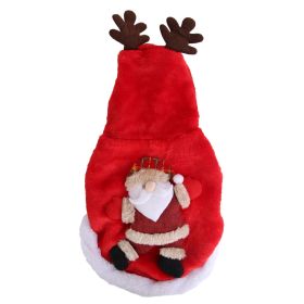 Santa Reindeer Christmas Dog Costume (size: S)