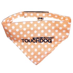 Bad-to-the-Bone Polka Print Velcro Bandana (Color / Size: Orange / Small)