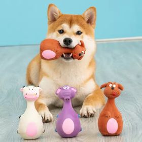 Cute Latex Squeaky Toys – 4-Pack Dental Health Set (Option: Multicolor)