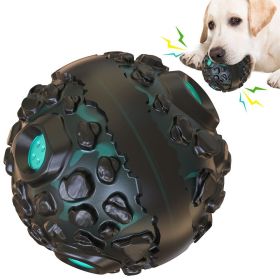 Giggle Ball Squeaky Toy – Indestructible for Aggressive Chewers (Color: Black Blue, Ships From: China)