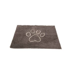 Advanced Microfiber Door Mat – Super-Absorbent Mocha (Color: Misty Grey, size: medium)