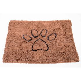 Advanced Microfiber Door Mat – Super-Absorbent Brown (Color: Brown, size: small)