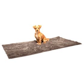 Microfiber Doormat Runner – Ultra Absorbent Almond (Color: Misty Grey)