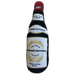 Wine Bottle Squeaky Toy – Bark'gundy Red Whine (size: large)